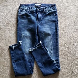 Distressed jeans